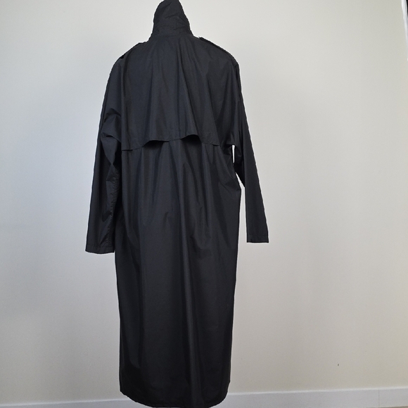 Logistik Black Nylon Trench Coat – Size 36 Regular - Picture 5 of 6